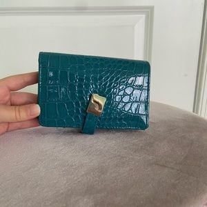 Hato Hasi Blue fake crocodile wallet